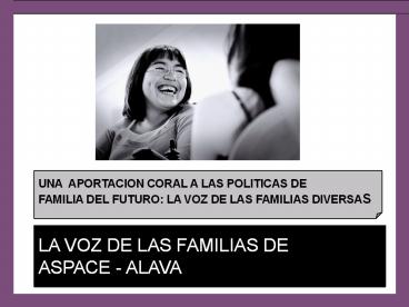 UNA APORTACION CORAL A LAS POLITICAS DE