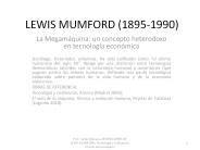 LEWIS MUMFORD (1895-1990)
