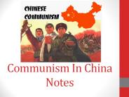 Communism In China Notes