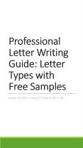 Professional Letter Writing Guide PowerPoint PPT Presentation