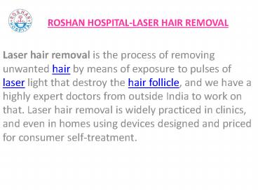 laser hair removal