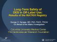 Long-Term Safety of DES in Off-Label Use: Results of the MATRIX Registry PowerPoint PPT Presentation