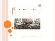School Lunchroom Table
