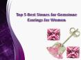 Top 5 Best Stones for Gemstone Earrings for Women PowerPoint PPT Presentation