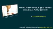 BUS 475 Capstone Final Exam