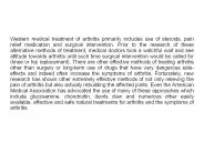 Arthritis Treatments