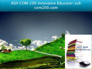 ASH COM 200 Innovative Educator/ashcom200.com