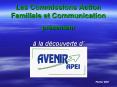 Les Commissions Action Familiale et Communication  pr PowerPoint PPT Presentation