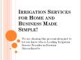 Residential Irrigation| Residential sprinkler system PowerPoint PPT Presentation