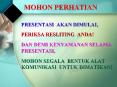 MOHON PERHATIAN PowerPoint PPT Presentation