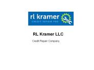 RL kramer LLC - Credit Repair Consultant