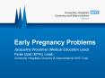 Early Pregnancy Problems PowerPoint PPT Presentation