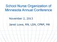 School Nurse Organization of Minnesota Annual Conference PowerPoint PPT Presentation