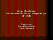 Valeurs et arch