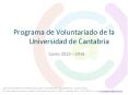 Programa de Voluntariado de la Universidad de Cantabria PowerPoint PPT Presentation
