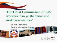 The Great Commission to LIS workers: 