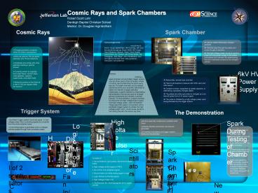 Cosmic Rays and Spark Chambers