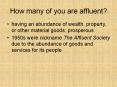 How many of you are affluent? PowerPoint PPT Presentation