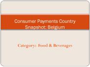 Consumer Payments Country Snapshot in Belgium