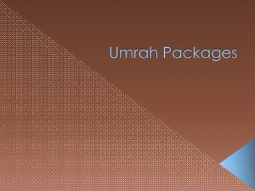 Umrah Packages