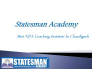 Best NDA coaching in Chandigarh