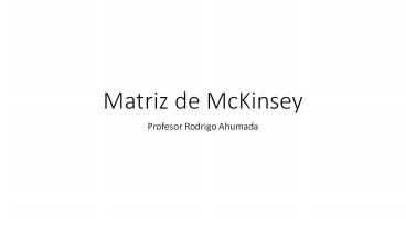 Matriz de McKinsey