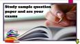 Study sample question paper and ace your exams PowerPoint PPT Presentation