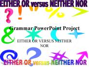 Grammar PowerPoint Project PowerPoint PPT Presentation