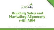 Build Sales & Marketing Alignment with Account-Based Marketing