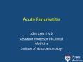 Acute Pancreatitis PowerPoint PPT Presentation