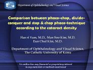Comparison between phaco-chop, divide-conquer and stop