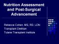 Nutrition Assessment and Post-Surgical Advancement PowerPoint PPT Presentation