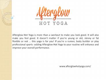 Yoga class for experienced practitioners