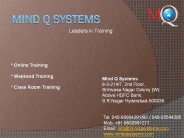 ETL Testing Training in Hyderabad