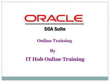 Best oracle soa training | oracle soa online training