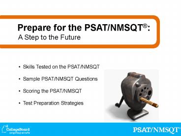 Skills Tested on the PSAT/NMSQT