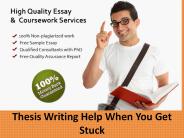 Thesis Writing Help When You Get Stuck