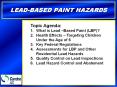 LEAD-BASED PAINT HAZARDS PowerPoint PPT Presentation