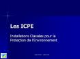 Les ICPE PowerPoint PPT Presentation