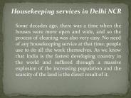 Housekeeping services in Delhi NCR