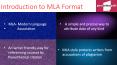 MLA Citation Style Guidelines PowerPoint PPT Presentation