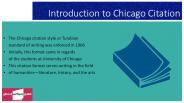 Chicago CItation Style Guideline