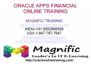 Oracle Apps Financial Online Training in USA
