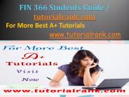 FIN 366 Academic professor /Tutorialrank.com
