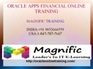 Oracle Apps Financial Online Training in Australia