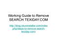 Working Guide to Remove SEARCH.TEXIDAY.COM PowerPoint PPT Presentation