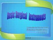 The Basic Surgical Instruments