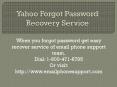 Yahoo forgot password recovery service (1) PowerPoint PPT Presentation