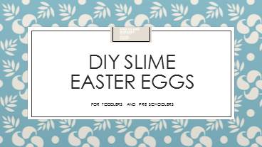 DIY easter eggs