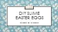 DIY easter eggs PowerPoint PPT Presentation